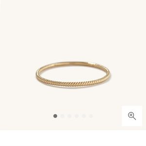 Mejuri twist stackable ring ROSE GOLD